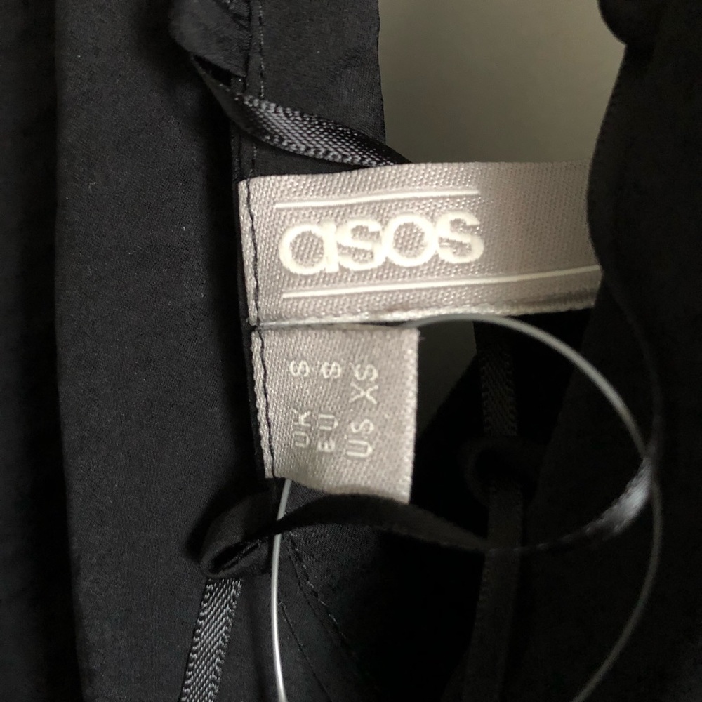 ASOS Petite Lace Up Satin Teddy - Picture 8 of 8